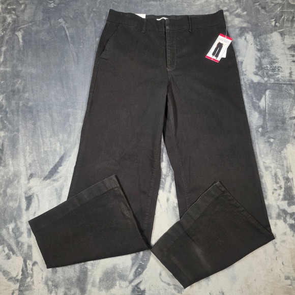 Nine West Pants - Nine West Jeans Womens Wide Leg Trouser Black Pants SDNWB3327 Size 14